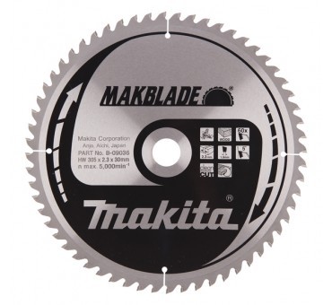 DISQUE CARBURE BOIS 305*30*Z60 MAKITA