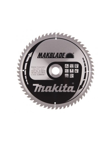 DISQUE CARBURE BOIS 305*30*Z60 MAKITA