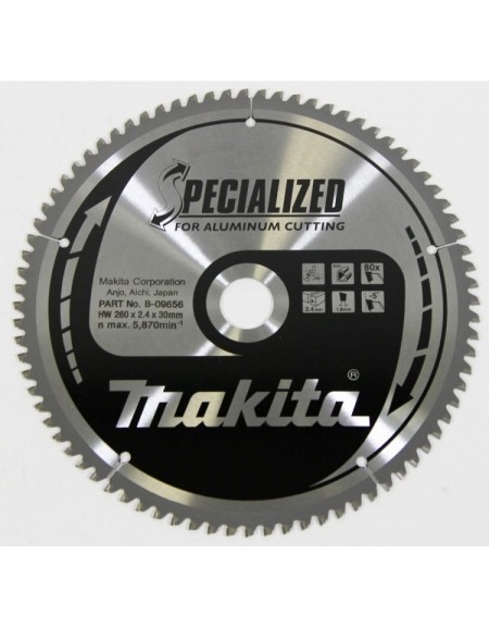 DISQUE CARBURE ALUM 260*30*Z80