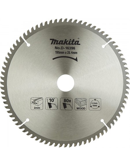 DISQUE CARBURE BOIS 195*2*25.4*Z80 MAKITA