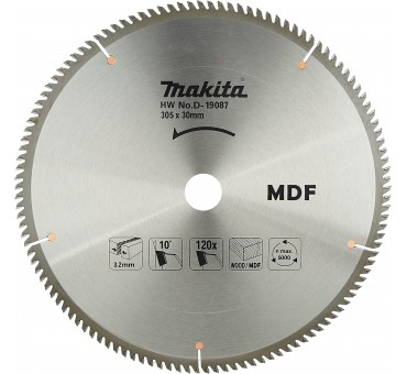 DISQUE CARBURE MDF 305*30*Z120 MAKITA